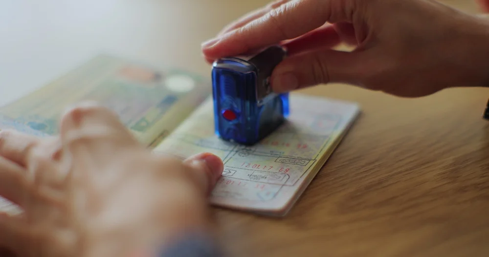 Passport stamping