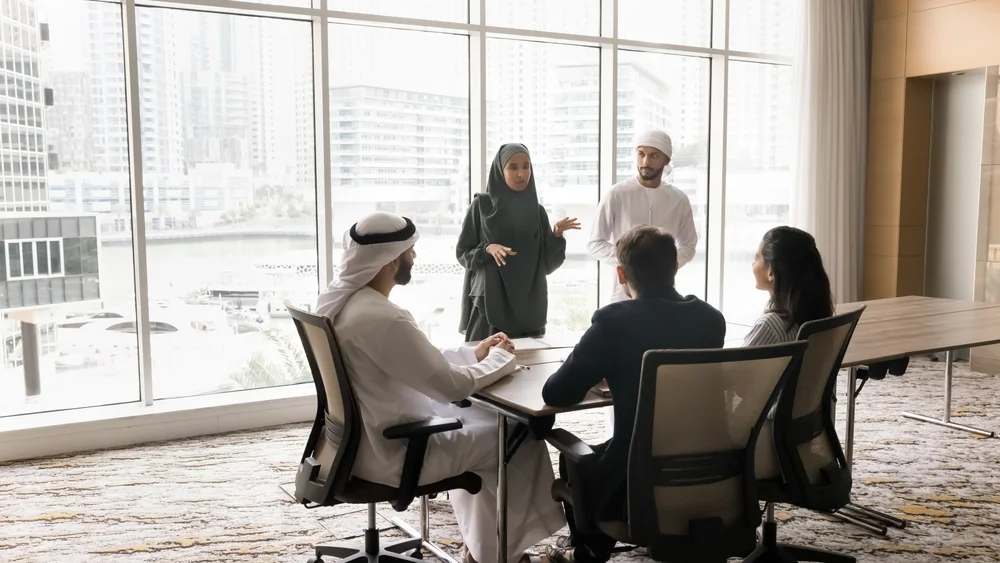 UAE Employees in conference meeting