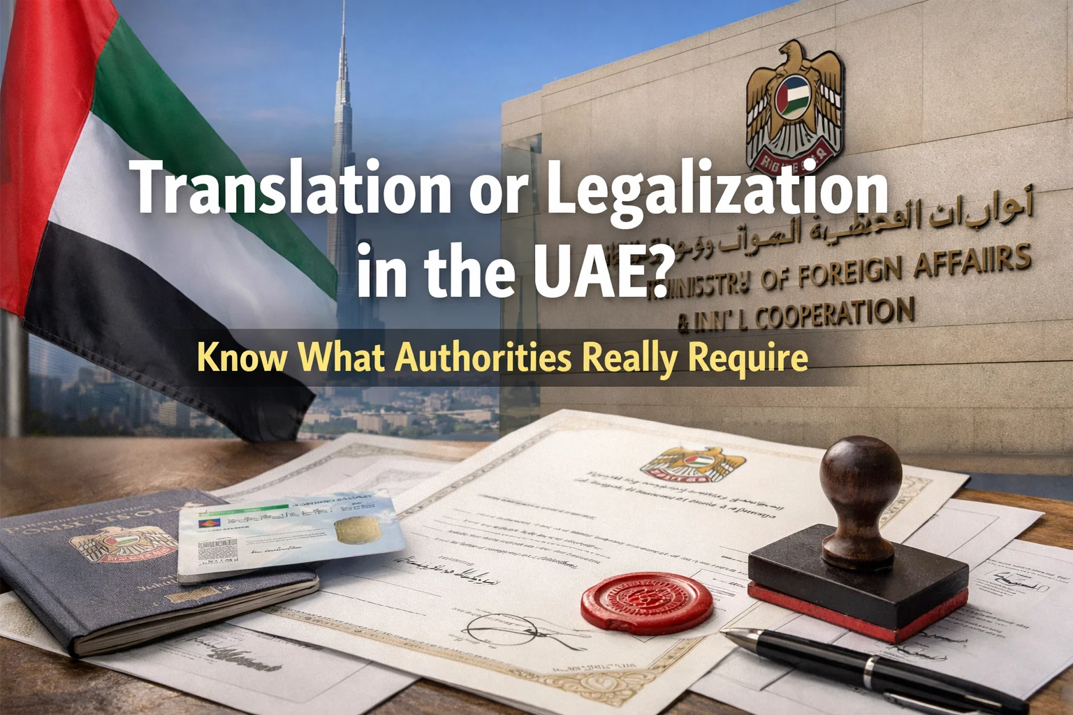 Translation or Legalization in the UAE